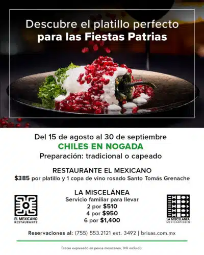 chiles en nogada Las Brisas Ixtapa